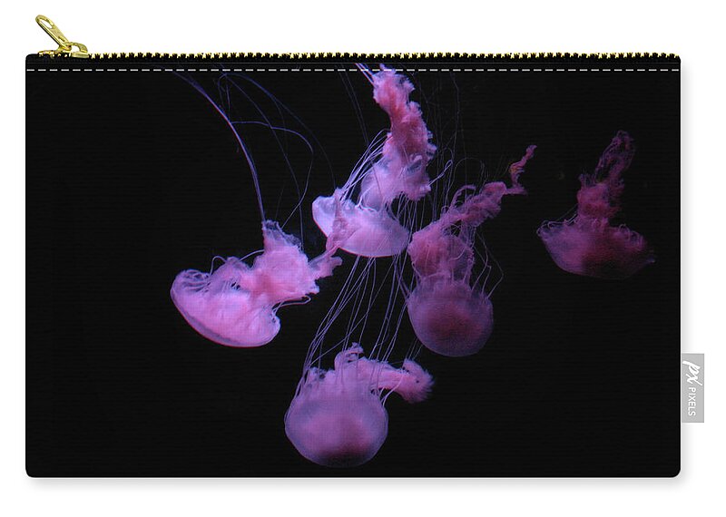 Underwater Zip Pouch featuring the photograph Lilac Jelly-fish by Win-initiative/neleman