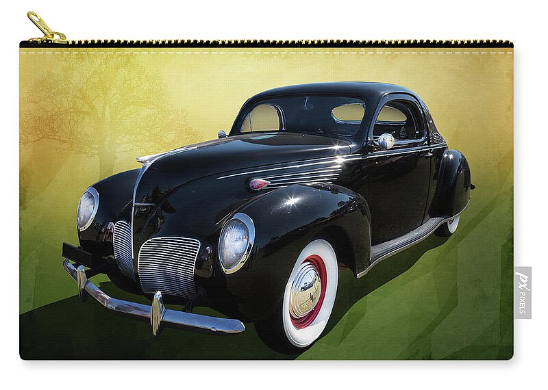 Car Zip Pouch featuring the photograph Lincoln Zephyr by Keith Hawley
