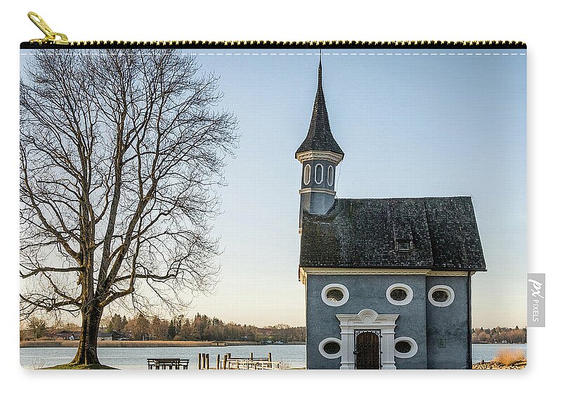 Tranquility Zip Pouch featuring the photograph Little Chapel by Carlos Malvar