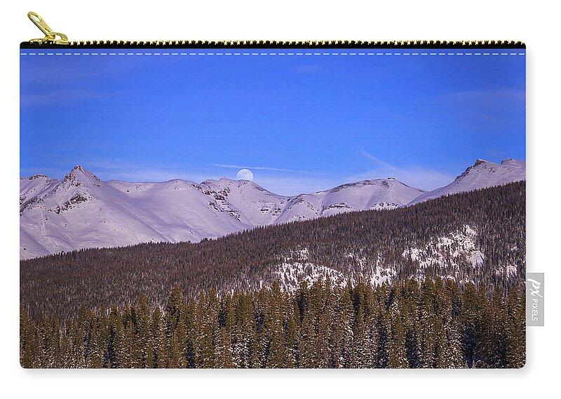 Moon Zip Pouch featuring the photograph Little Luna by Jen Manganello