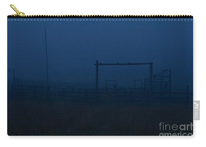 Ranch Gate Zip Pouch featuring the photograph Loading Chute by Ann E Robson