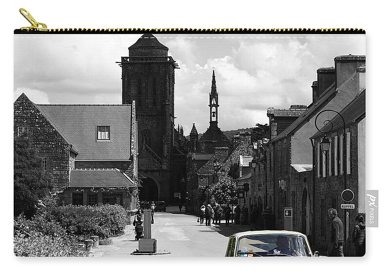 Locronan Zip Pouch featuring the photograph Locronan 4b by Andrew Fare
