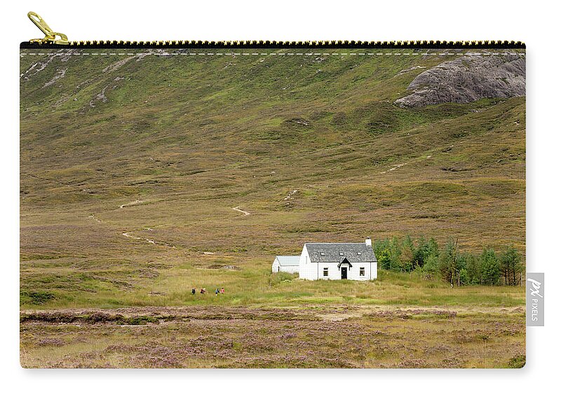 Guesthouse Carry-all Pouch featuring the photograph Lonely House in Scotland by Michalakis Ppalis