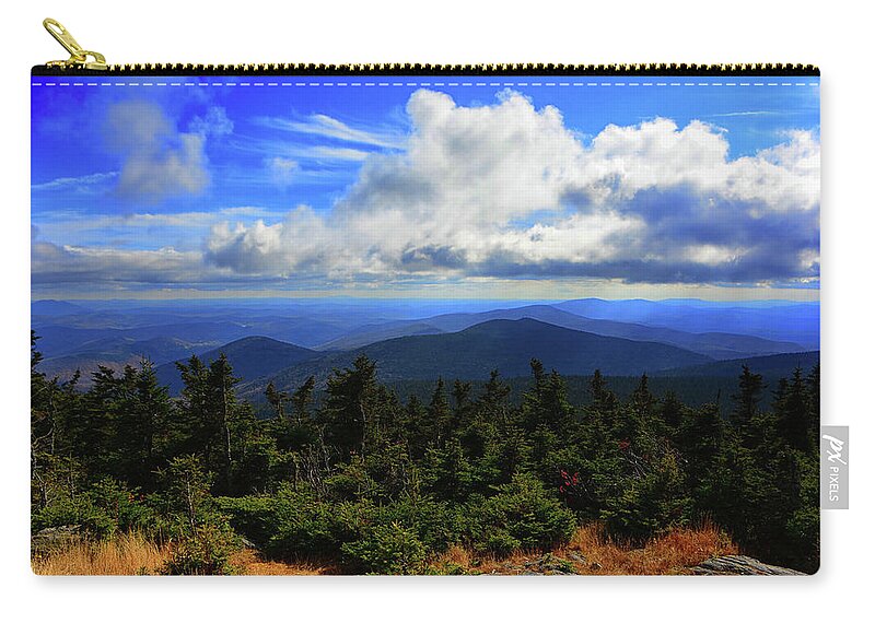 Looking Southeast From Killington Summit Zip Pouch featuring the photograph Looking Southeast From Killington Summit by Raymond Salani III