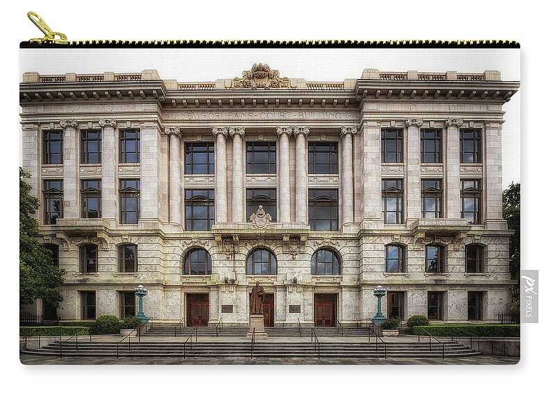 New Orleans Zip Pouch featuring the photograph Louisiana Supreme Court by Susan Rissi Tregoning