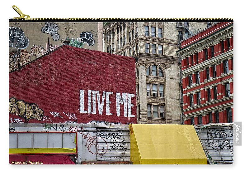 Love Zip Pouch featuring the photograph Love in New York City by Harriet Feagin