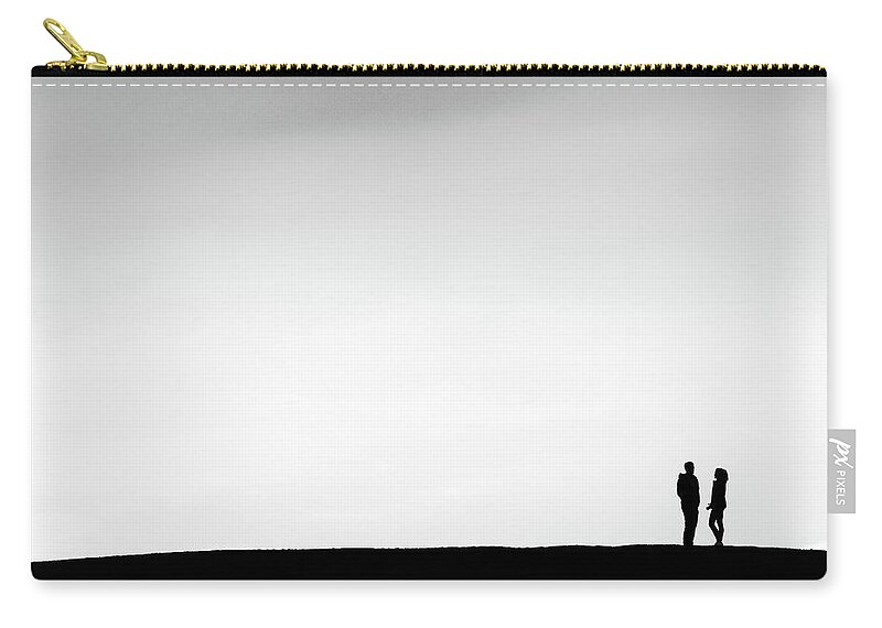 2 Zip Pouch featuring the photograph Love - Minimalist Photography by Martin Vorel Minimalist Photography