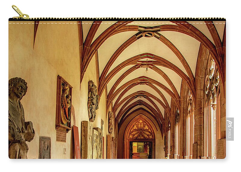 Germany Zip Pouch featuring the photograph Lovely Light of Mainz Cathedral by Marcy Wielfaert
