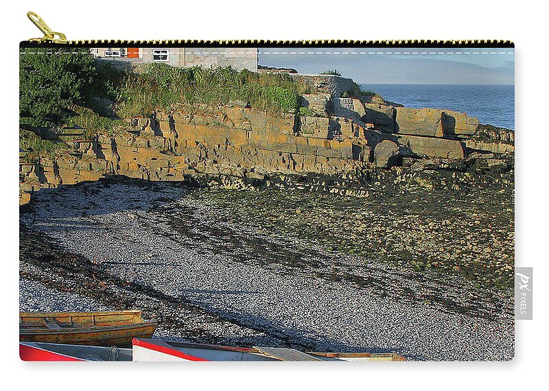 Ireland Zip Pouch featuring the photograph Low Tide by Randall Dill