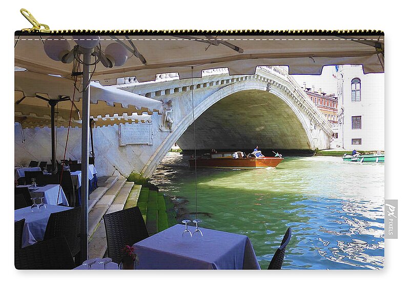Water Zip Pouch featuring the photograph Lunch time by Nina-Rosa Dudy