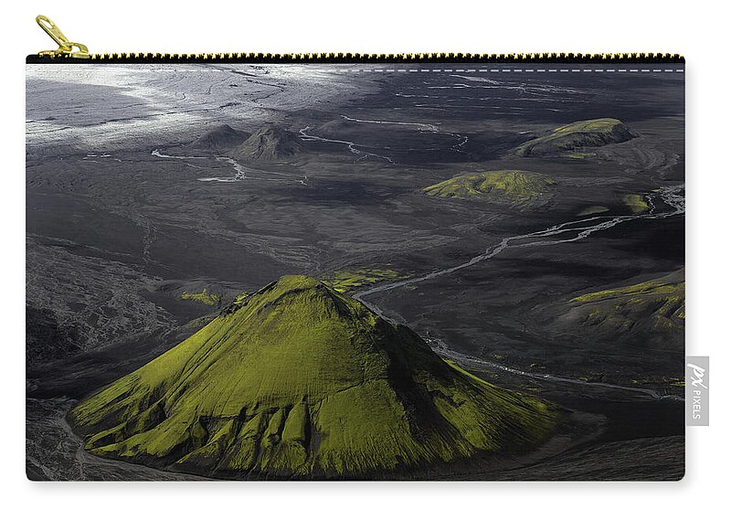 Tranquility Zip Pouch featuring the photograph Maelifell, Iceland by Stephen King