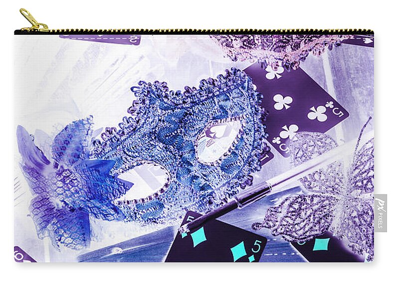 Magic Zip Pouch featuring the photograph Magical masquerade by Jorgo Photography