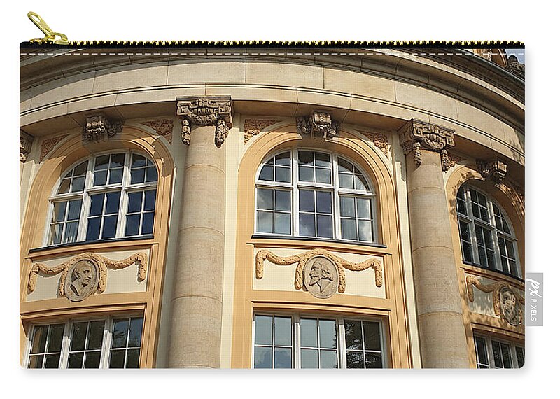 Architecture Zip Pouch featuring the photograph Main Rotunda Bucerius Law School by Yvonne Johnstone