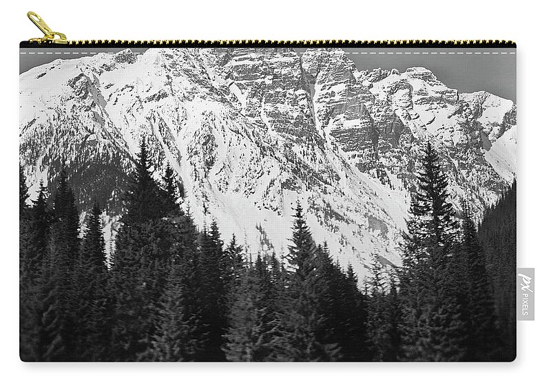 Scenics Zip Pouch featuring the photograph Majestic Mountains, British Columbia by Brian Caissie