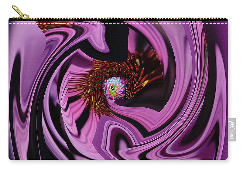 Square Zip Pouch featuring the digital art Make Your Point No 1 by Zsanan Studio