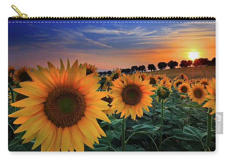 Estock Zip Pouch featuring the digital art Marches, Morrovalle, Italy by Francesco Russo