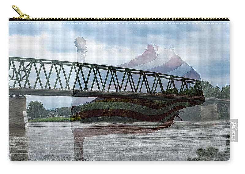 Marietta Carry-all Pouch featuring the photograph Marietta and Old Glory by Holden The Moment
