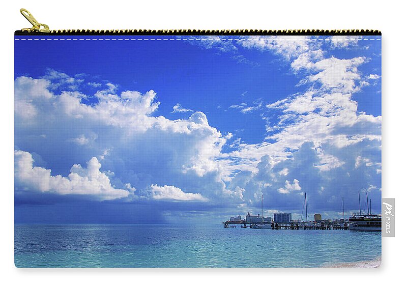 Clouds Zip Pouch featuring the photograph Massive Caribbean clouds by Sun Travels