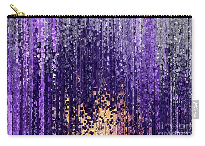 Purple Zip Pouch featuring the painting Matthew 5 14. Light Of The World by Mark Lawrence