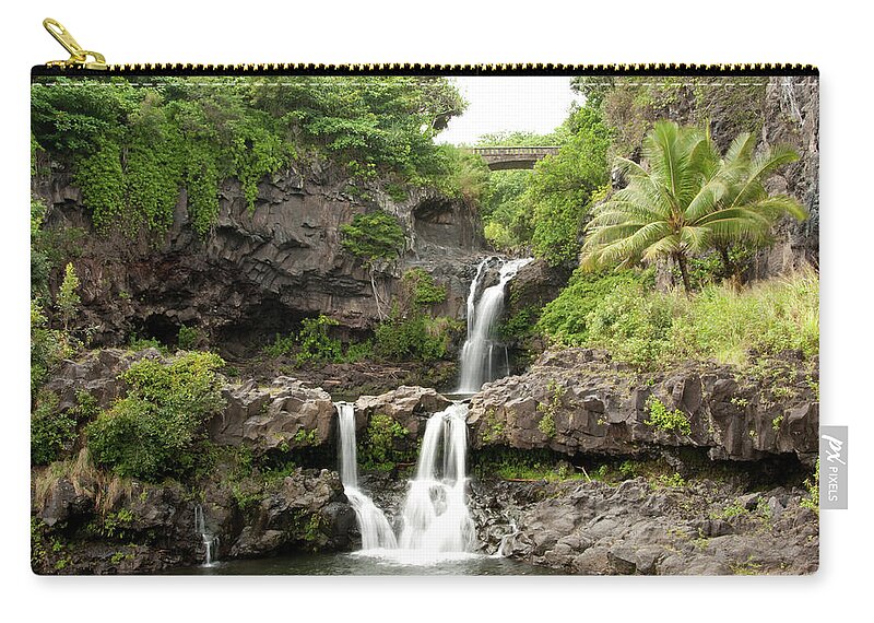 Tropical Rainforest Carry-all Pouch featuring the photograph Maui&8217s Seven Sacred Pools by 400tmax