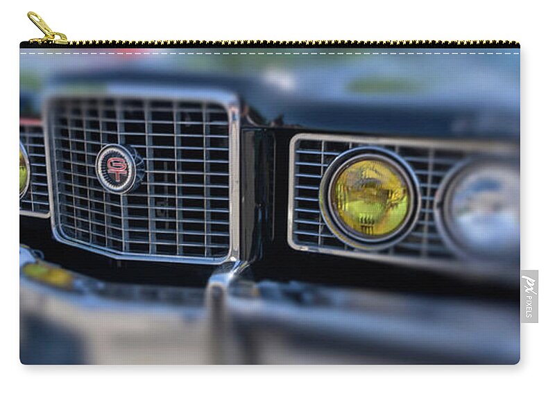 Gt Mercury Zip Pouch featuring the photograph Mercury GT by Cathy Anderson