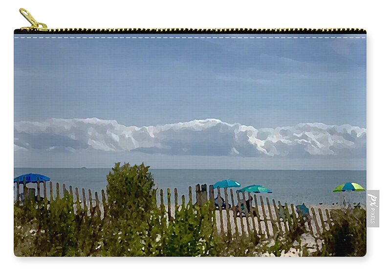 Beach Zip Pouch featuring the photograph Mermaid View by Tom Johnson