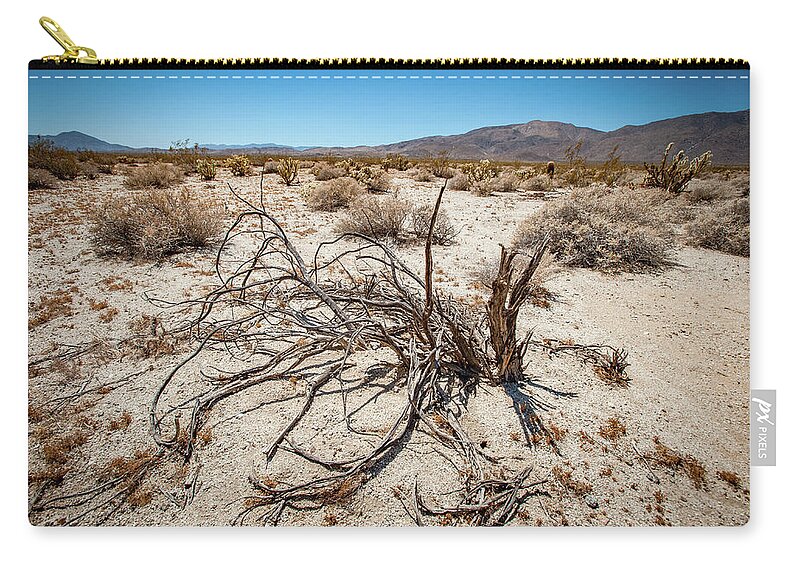 Anza-borrego Desert State Park Carry-all Pouch featuring the photograph Mesquite in the Desert Sun by Mark Duehmig
