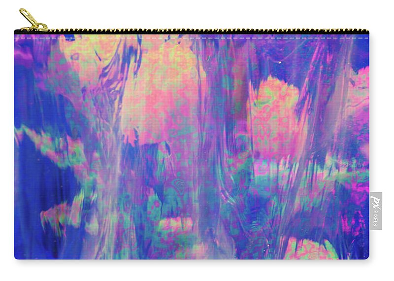 Flower Carry-all Pouch featuring the photograph Metallic Tulips by Minnie Gallman