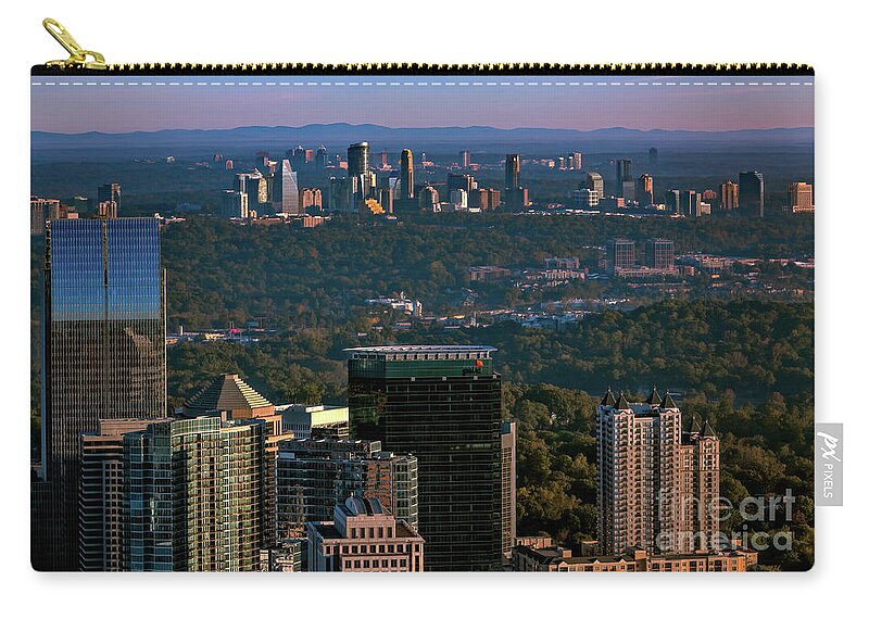 Metro Atlanta Carry-all Pouch featuring the photograph Metro Atlanta Skyline by Doug Sturgess