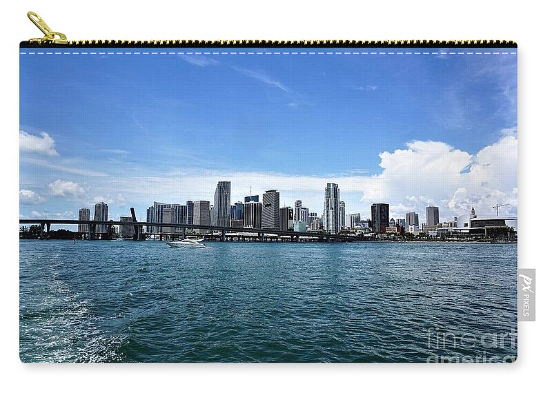Miami Zip Pouch featuring the photograph Miami1 by Merle Grenz