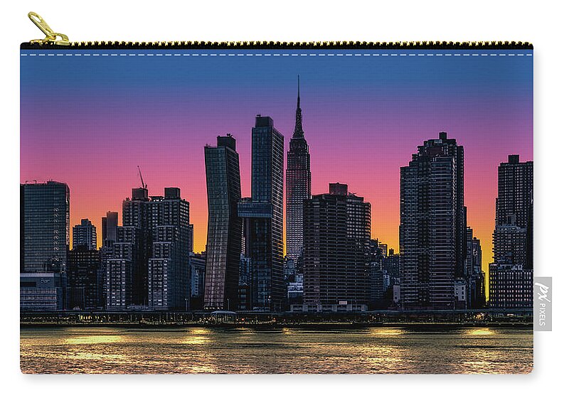 New York City Zip Pouch featuring the photograph Midtown Eastside Evening by Chris Lord