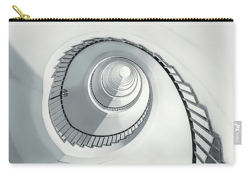 Europe Zip Pouch featuring the photograph Milky Stairs by Elias Pentikis