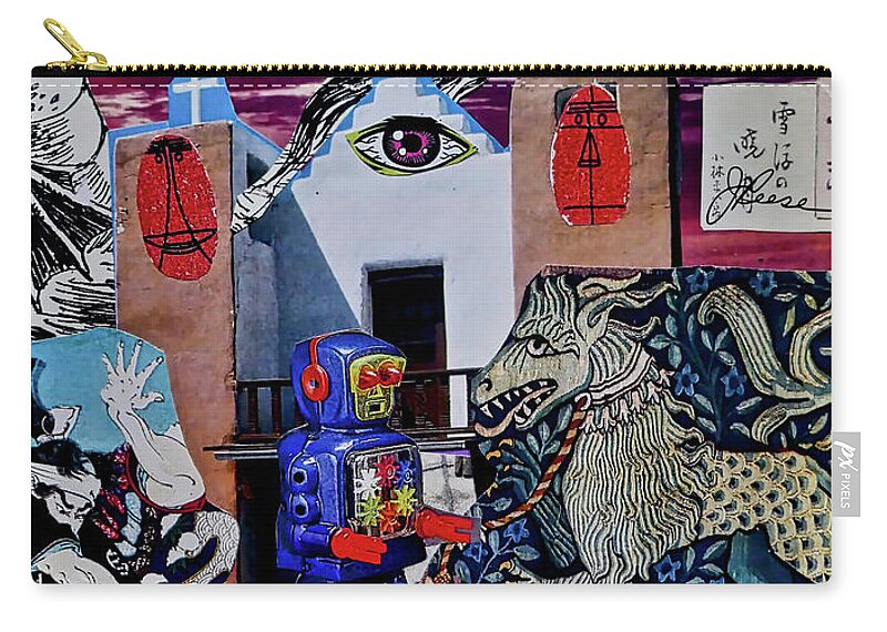 Imagination Zip Pouch featuring the painting Mind's Eye by Joan Reese