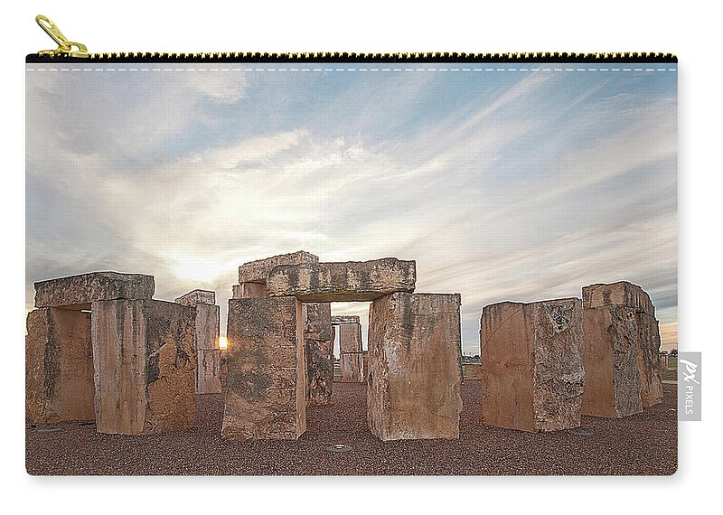 Historical Carry-all Pouch featuring the photograph Mini Stonehenge by Scott Cordell