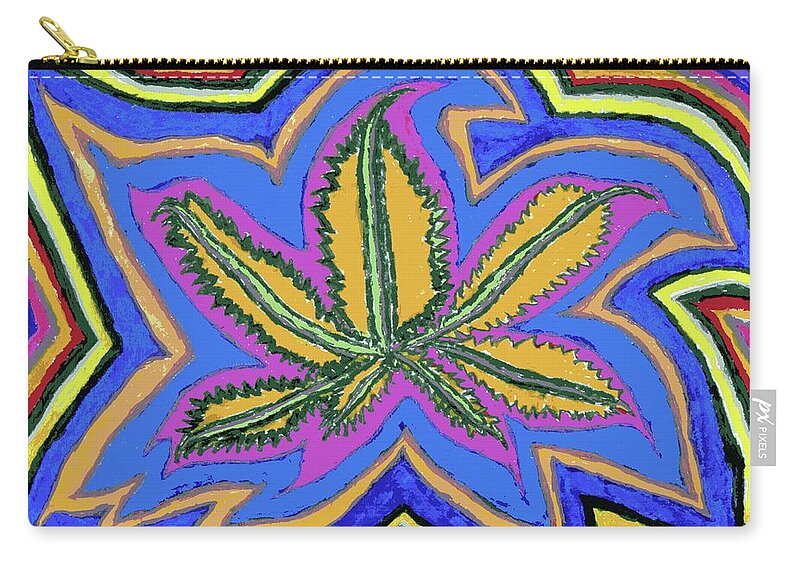 Pot Zip Pouch featuring the painting MJ by Branwen Drew