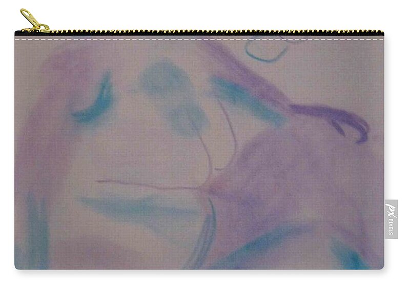  Zip Pouch featuring the drawing model named Helene by AJ Brown