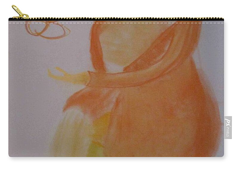 Zip Pouch featuring the drawing model named Helene three by AJ Brown