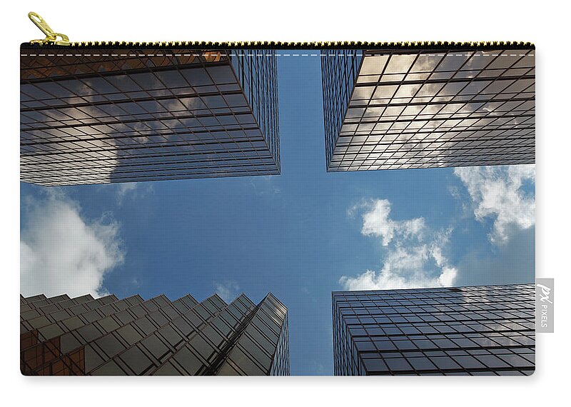 Built Structure Zip Pouch featuring the photograph Modern Architecture | Hong Kong by Nicoolay