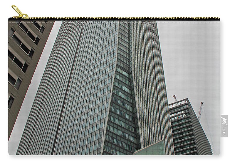 Tokyo Zip Pouch featuring the photograph Modern Building - Tokyo by Richard Krebs