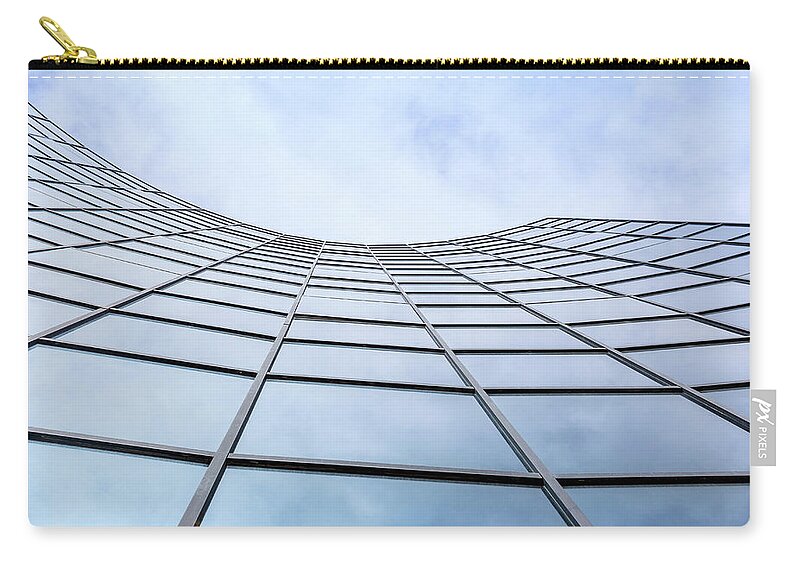 Berlin Zip Pouch featuring the photograph Modern Glass Architecture by Fred Froese