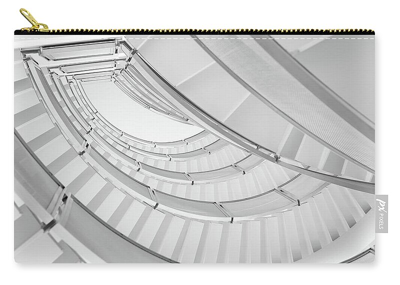 Steps Zip Pouch featuring the photograph Modern Staircase by Szaffy