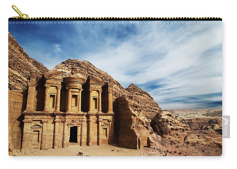 Built Structure Zip Pouch featuring the photograph Monastery by Julian Kaesler