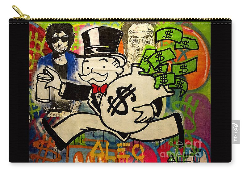 Monopoly Money Bill Zip Pouch by Street Art - Pixels