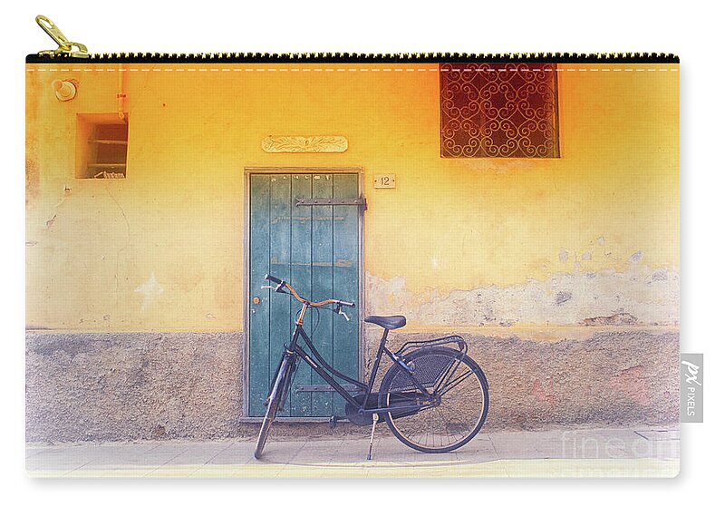 Bikes Carry-all Pouch featuring the photograph Monterosso 5 by Becqi Sherman