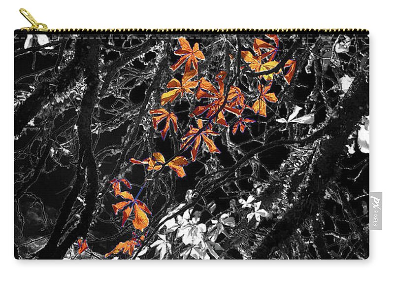 Digital Art Zip Pouch featuring the photograph Moon Kissed Amber by Ian Anderson