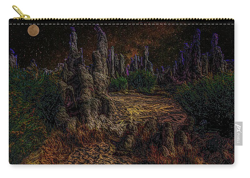 Photography Zip Pouch featuring the photograph Moon Light by Paul Wear