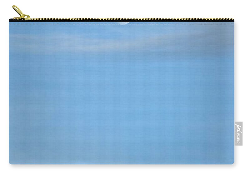 Moon Zip Pouch featuring the photograph Moon Over the Mountains by Dorrene BrownButterfield