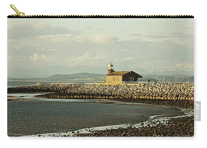 Morecambe Carry-all Pouch featuring the photograph MORECAMBE. The Stone Jetty. by Lachlan Main