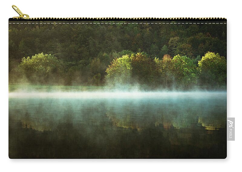 Tranquility Zip Pouch featuring the photograph Morning Glory by Jens Lumm