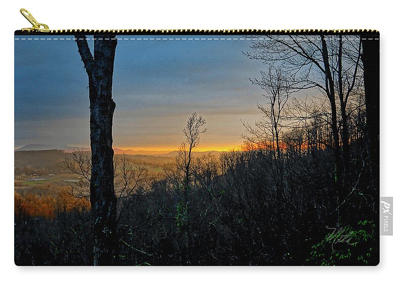 Deer Valley Zip Pouch featuring the photograph Morning Glow Sunrise by Meta Gatschenberger